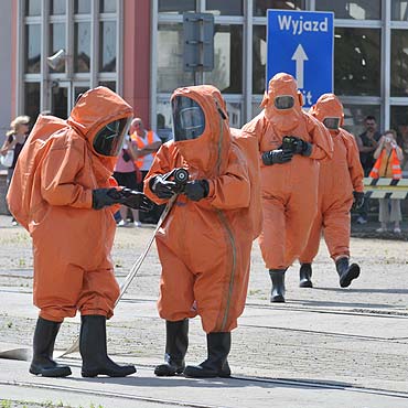 Chemikalia wyciekły z wagonu na terminalu promowym