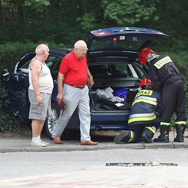 Wypadek na skrzyowaniu. Niemiec wymusi pierwszestwo