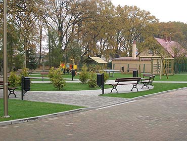 Plac edukacji przyrodniczej dofinansowany z UE na ukończeniu.