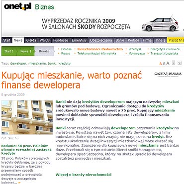 Kupując mieszkanie, warto poznać finanse dewelopera