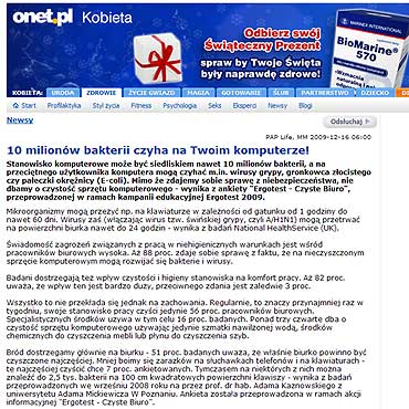 10 milionw bakterii czyha na Twoim komputerze!