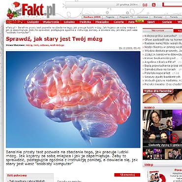 Sprawd, jak stary jest Twj mzg