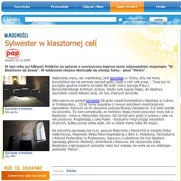 Sylwester w klasztornej celi