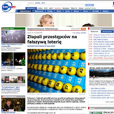 Zapali przestpcw na faszyw loteri