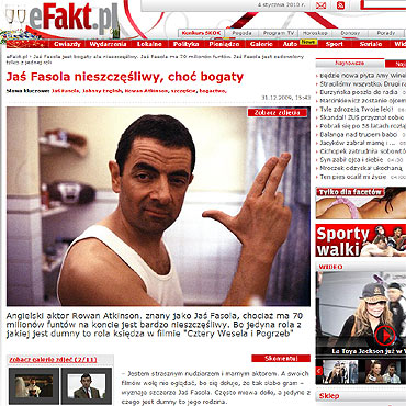 Ja Fasola nieszczliwy, cho bogaty