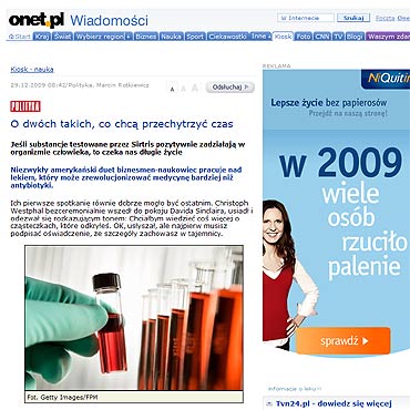 O dwch takich, co chc przechytrzy czas