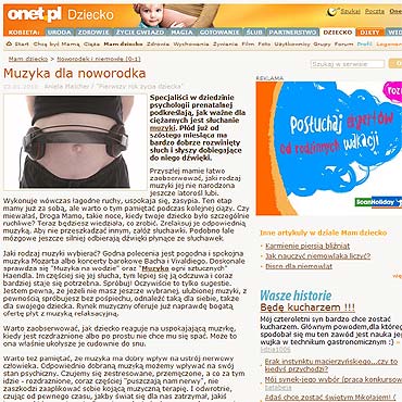 Muzyka dla noworodka