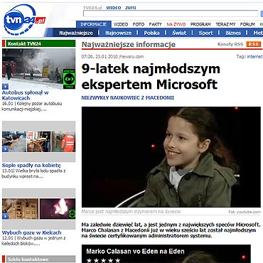 9-latek najmodszym ekspertem Microsoft