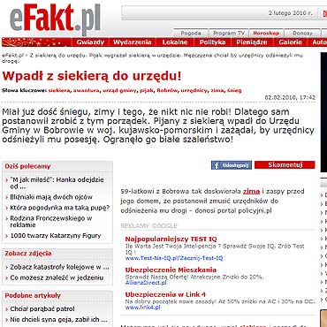 Wpad z siekier do urzdu!