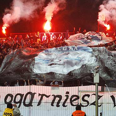 Zatrzymano kibicw Floty winoujscie