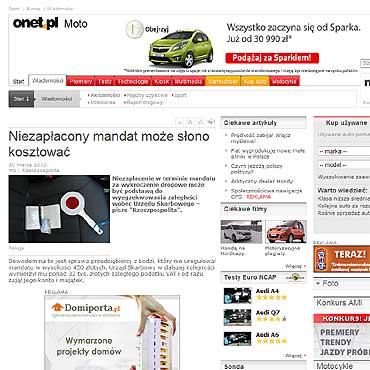 Niezapacony mandat moe sono kosztowa