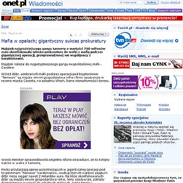 Mafia w opaach; gigantyczny sukces prokuratury