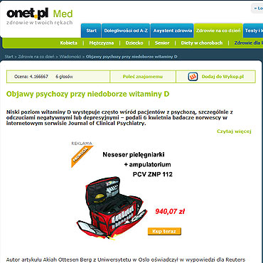 Objawy psychozy przy niedoborze witaminy D