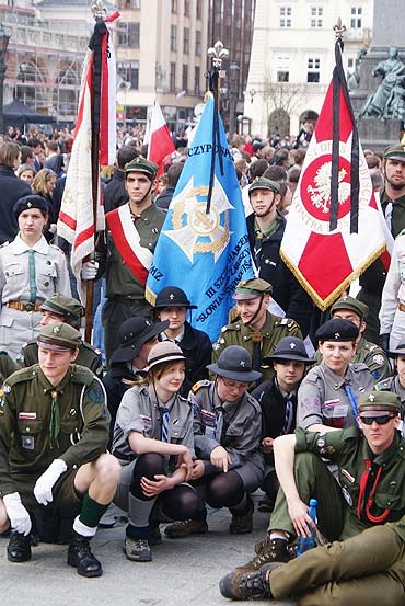 Harcerze z Jedynki na służbie w Warszawie i Krakowie