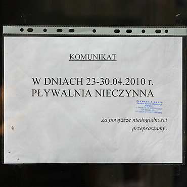 Pływalnia zamknięta. Wykryto bakterie coli
