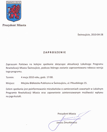 Kolejne pytania od architektów. Tym razem o plan rewitalizacji