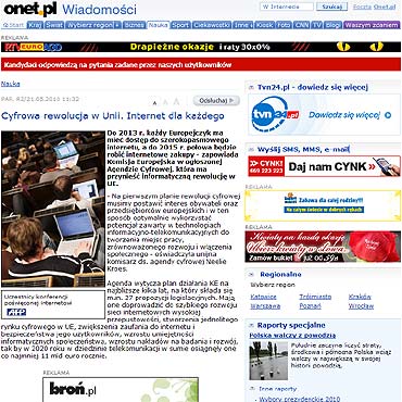 Cyfrowa rewolucja w Unii. Internet dla kadego
