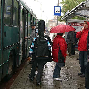 Chuligaskie napisy w autobusach 