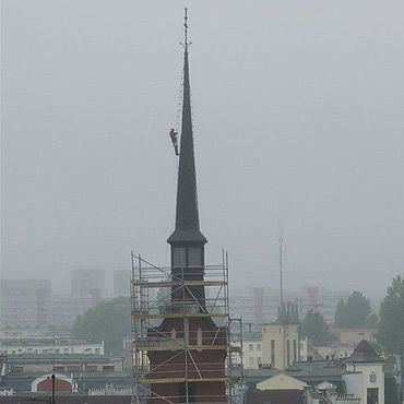 Wieżyczka zabezpieczona przed burzą