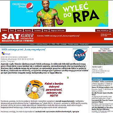 NASA ostrzega przed „burz magnetyczn”