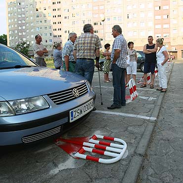 Spr o blokady na parkingu