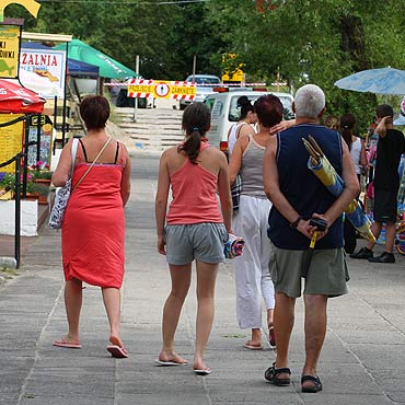 Wzburzenie przy promenadzie