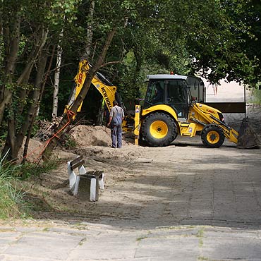Wzburzenie przy promenadzie