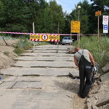Wzburzenie przy promenadzie
