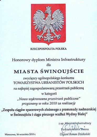 winoujcie zwycizc Konkursu TUP
