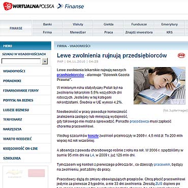 Lewe zwolnienia rujnują przedsiębiorców