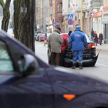 Stuczka w centrum miasta 