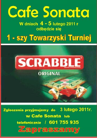   Pierwszy turniej Scrabble! 