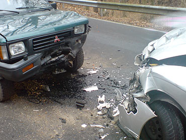 Wypadek w Ahlbecku. Auto do kasacji 