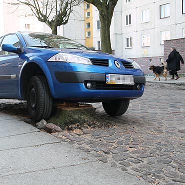 Chcia zaparkowa samochd. Zatrzymaa go karcz
