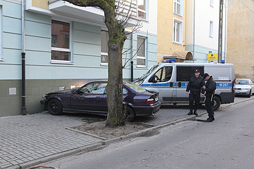 „Czowka” BMW z blokiem