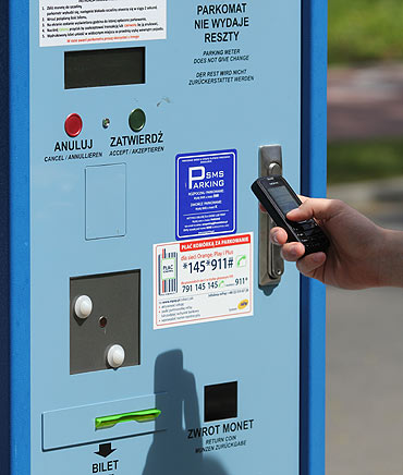 Za parking bdzie mona zapaci przez sms
