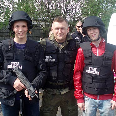 Gimnazjaliści z wizytą u pograniczników