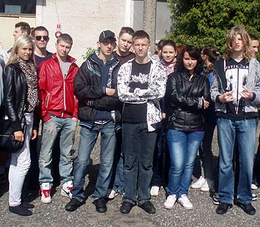 Gimnazjaliści z wizytą u pograniczników