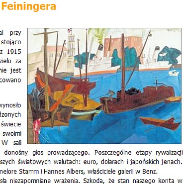 5 milionw Euro za obraz <br>„Port w winoujciu”