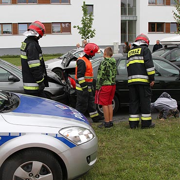 Karambol na 11 Listopada. Kobieta w szpitalu