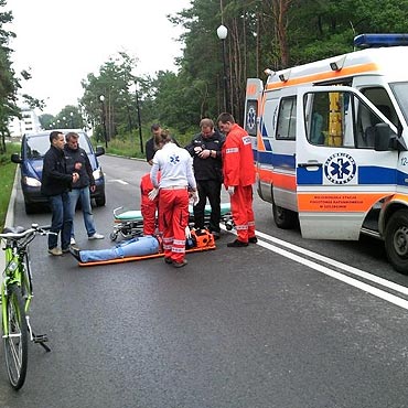 Wywrcia si na segway`u. Trafia do szpitala