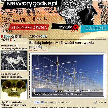 Badaj kolejne moliwoci sterowania pogod