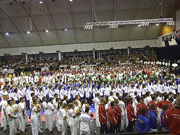 Mieszkaniec winoujcia wicemistrzem Europy w   karate federacji WUKF