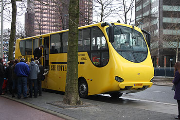 W Rotterdamie wybrali autobus. Zobacz film!