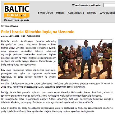 Pele i bracia Klitschko bd na Uznamie 