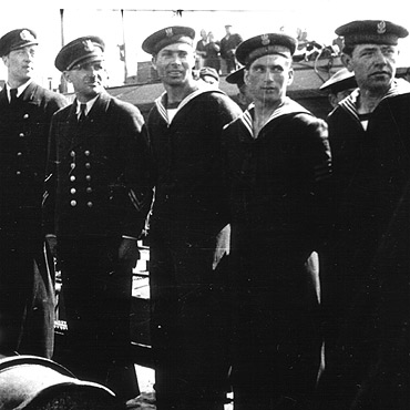 Pocztki garnizonu Polskiej Marynarki Wojennej w winoujciu 1946 