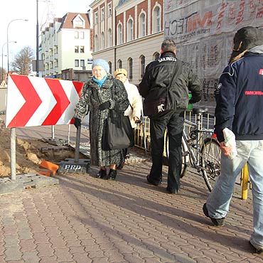 Mieszkacy: Nie mona tdy swobodnie przej