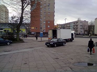 Dziki handel w centrum miasta
