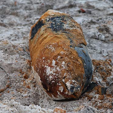 Wykopali  bomb obok stacji kolejowej