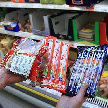 akomy Niemiec ukrad z Netto 6 paczek kiebasek